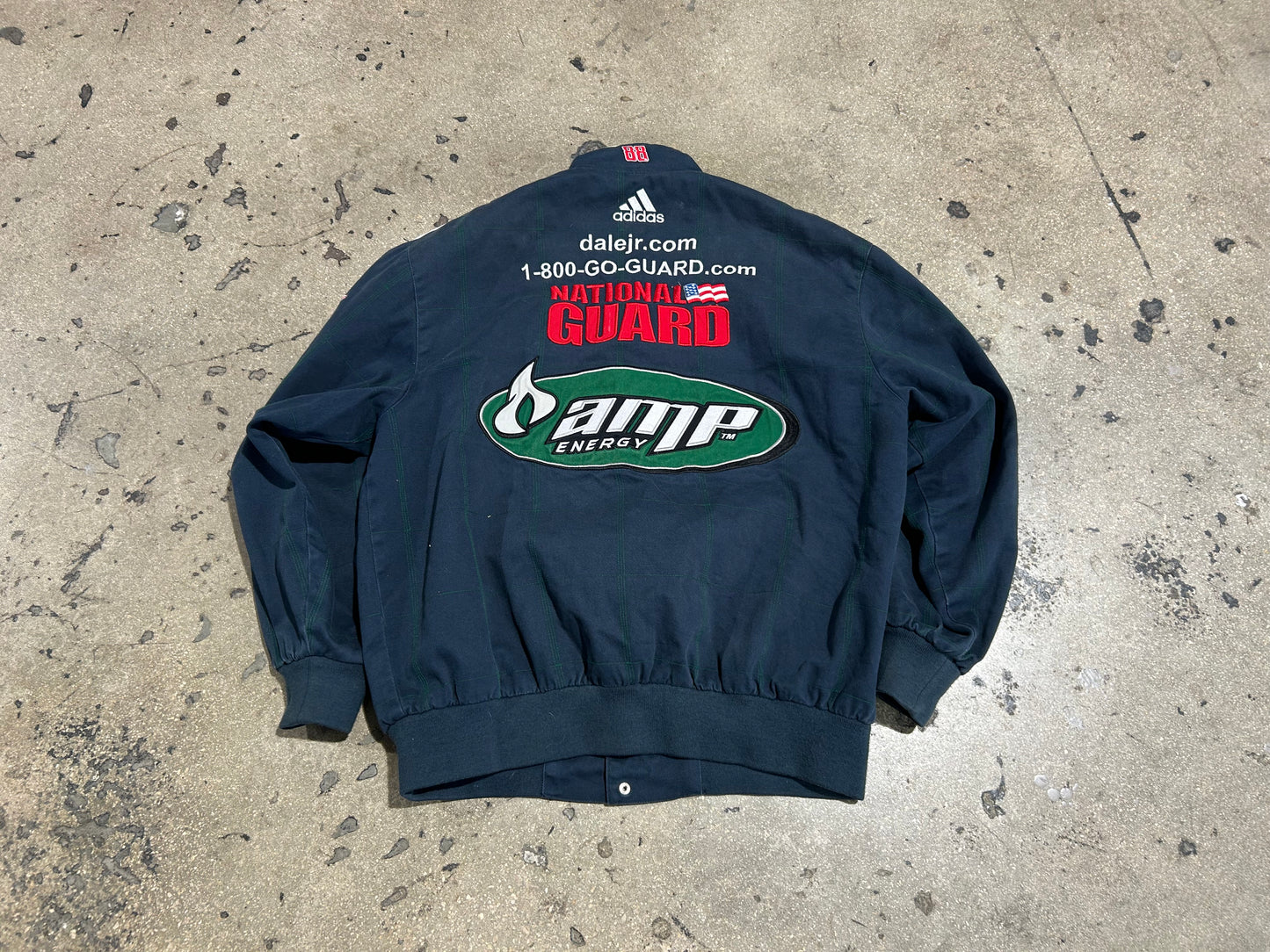 JR Nation National Guard Nascar Jacket - Navy/Red Size XL