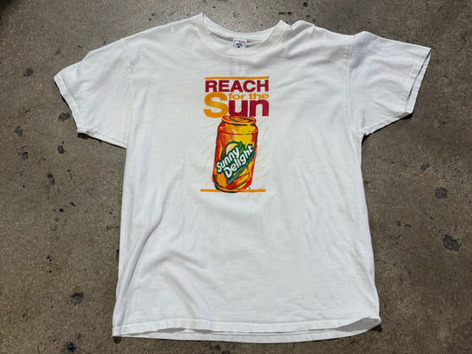 90s Sunny Delight Reach For The Sun Tee - White Size XL