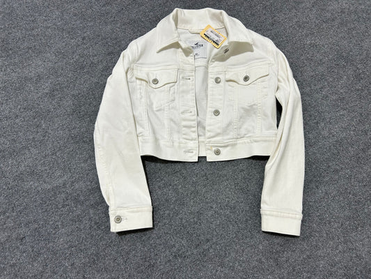 WMNS Hollister Trucker Jacket - White Size XS