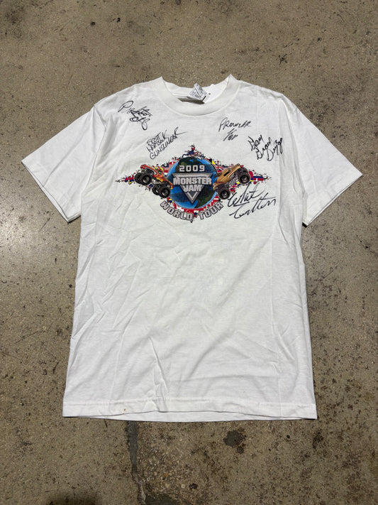 2009 Monster Jam Tee - White Size Small