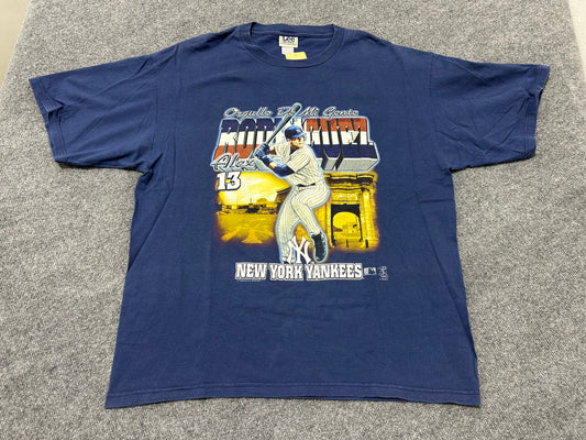 2004 Alex Rodriguez Dominican Tee - Navy Size XXL
