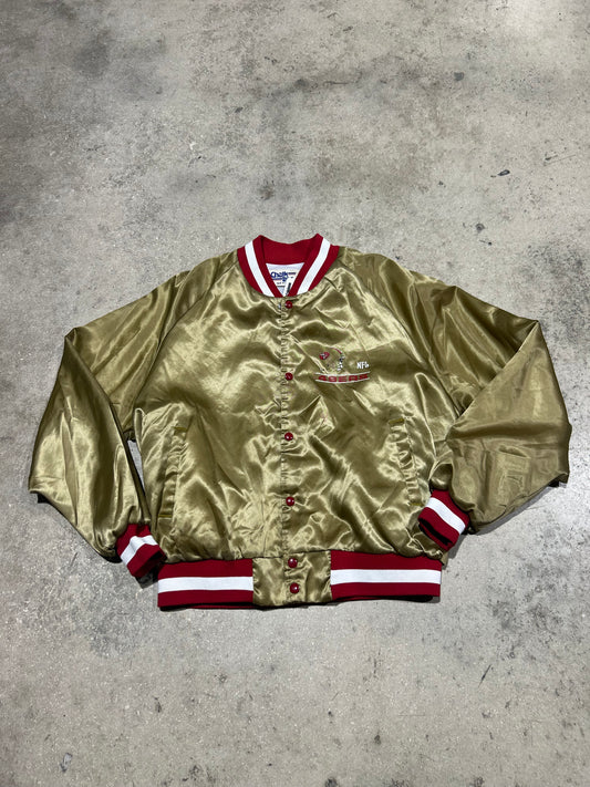 San Fransisco 49ers Football Varsity Jacket - Gold/Red Size XL