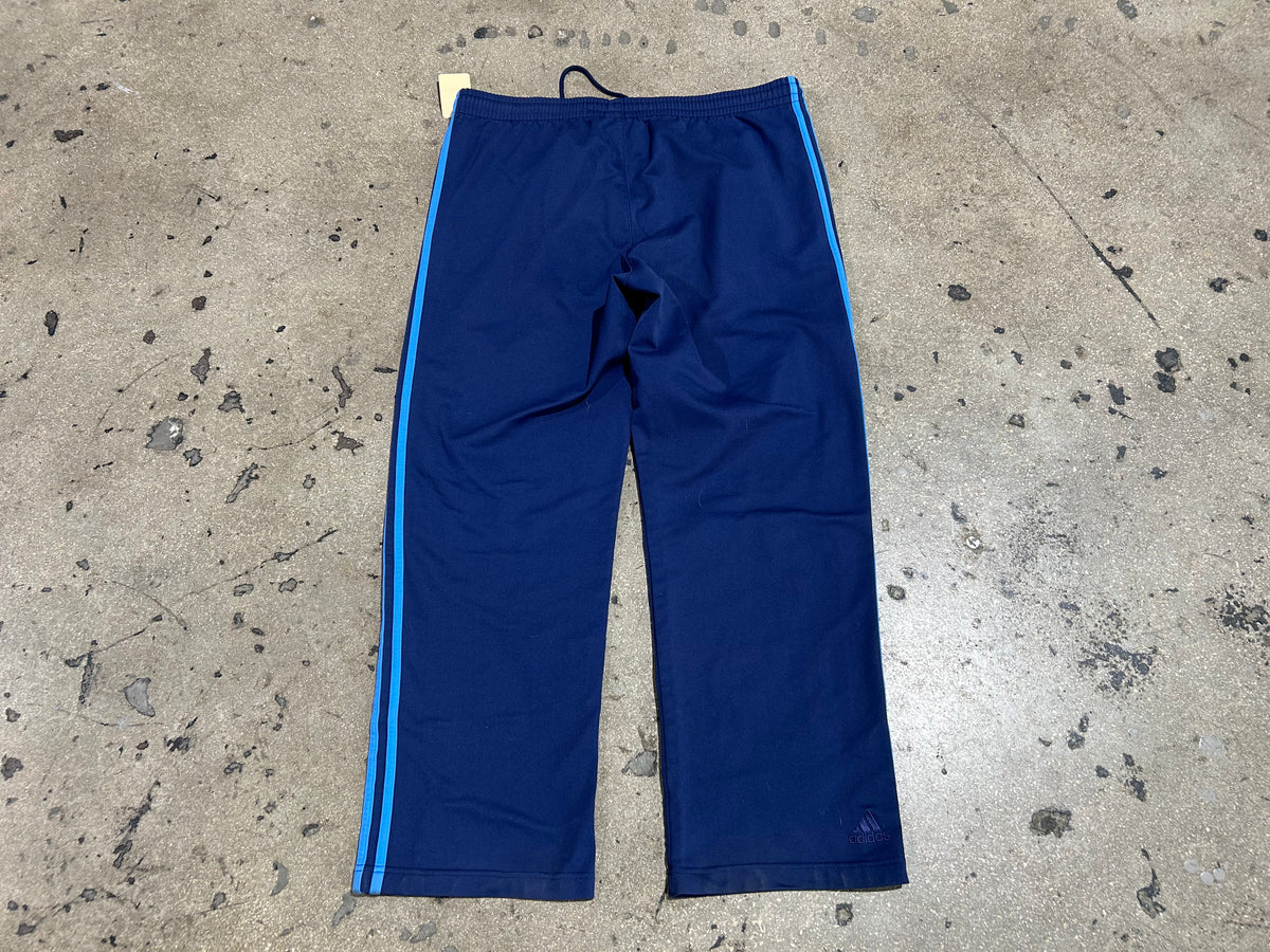 Adidas Track Pants - Navy/Blue size Large
