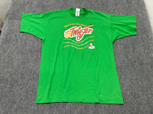 1997 KFC Twister Tee - Green Size XL (21.5x29)