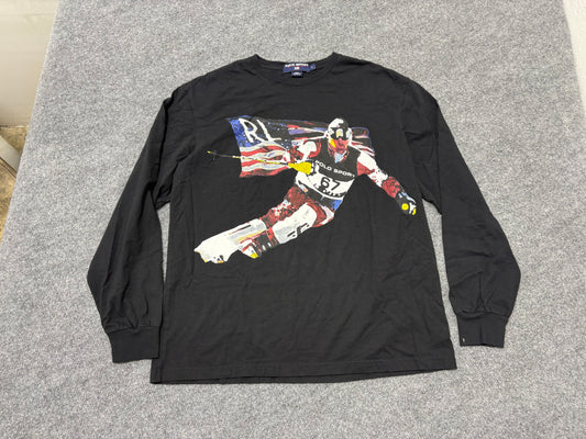 Polo Sport Ski Man Long Sleeve Tee - Black Size Large