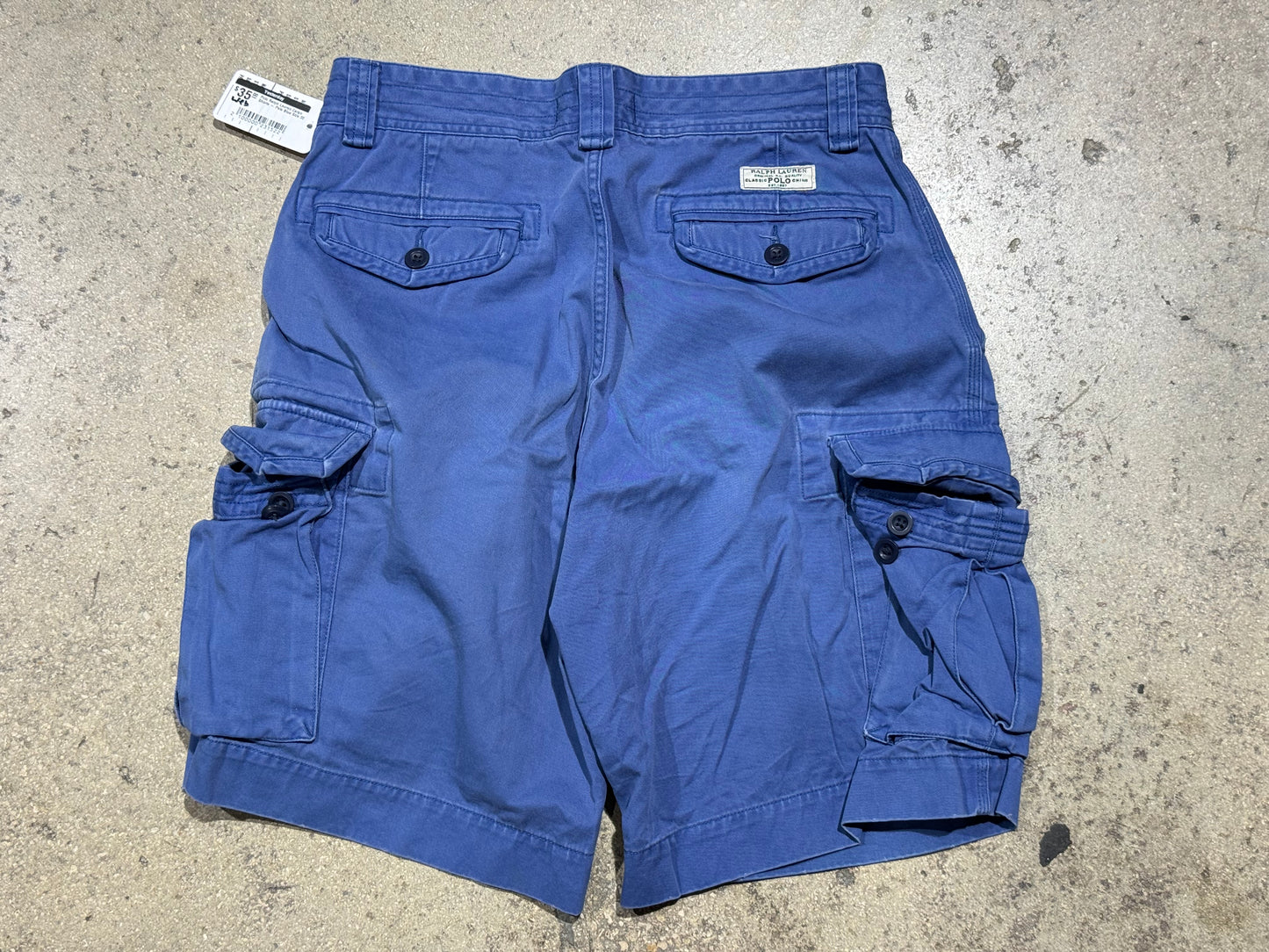 Polo Ralph Lauren Cargo Shorts - Pale Blue Size 32