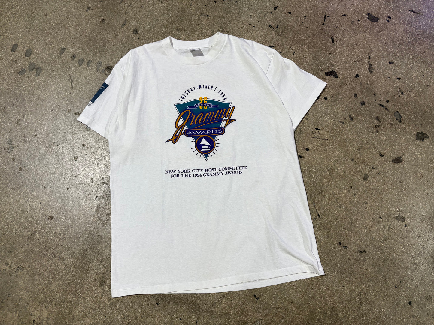 1994 Grammy Awards 36th Annual Tee - White Size XL