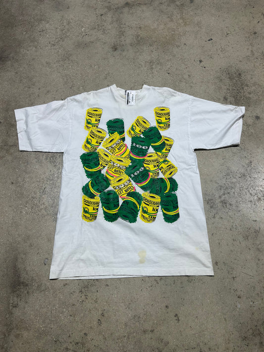 Get Money Cash tee - White/Green/Yellow Size XXL