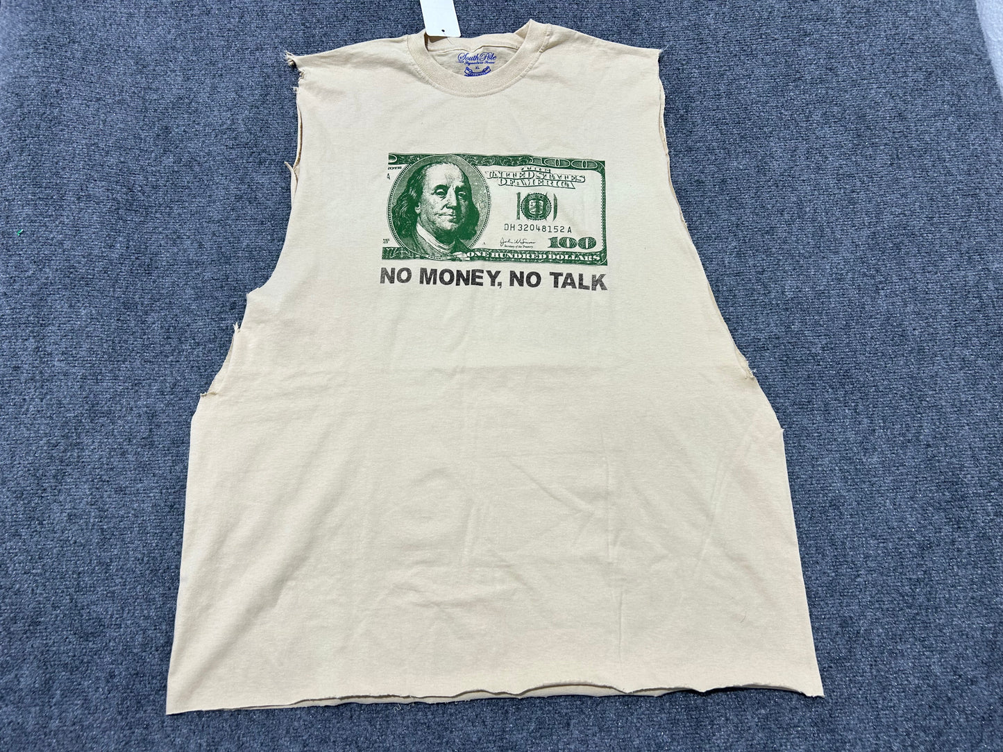 South Pole Non Money Cutoff Tee - Tan Size XL