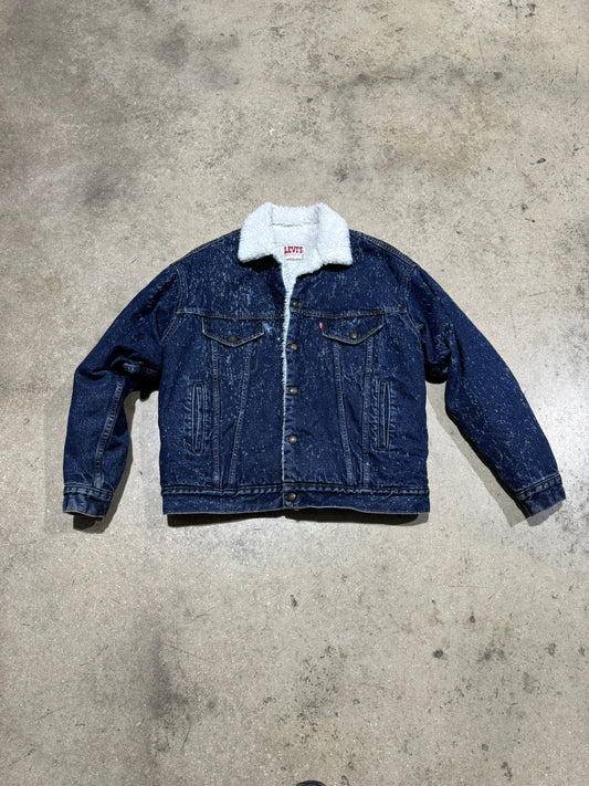 Levis San Francisco Sherpa Denim Jacket Size Large