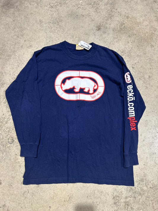 Ecko UNLMTD. Longsleeve Tee - Navy Size Large