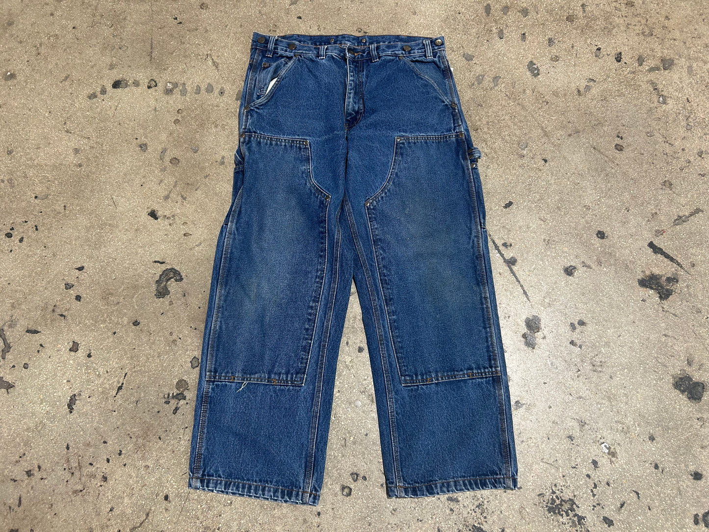 Big Bill Double Knee Carpenter Pants - Blue Size 36x30