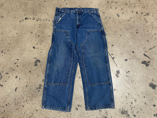 Big Bill Double Knee Carpenter Pants - Blue Size 36x30