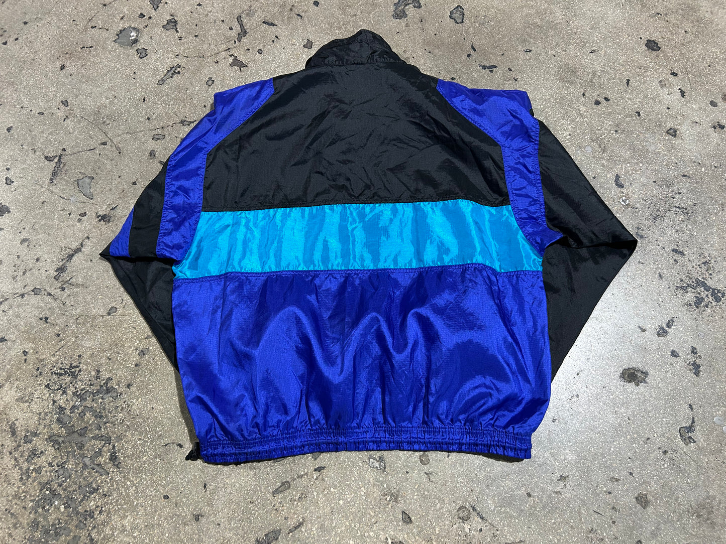 Nike Flight Jacket - Black/Blue/Teal Size XL