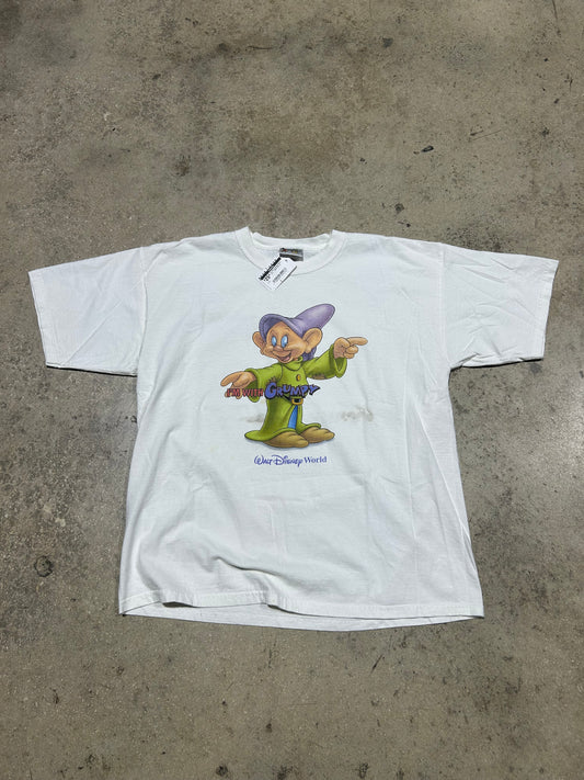 Im With Grumpy Disney Tee - White Size XL
