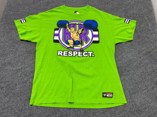 2017 John Cena Never Give Up Tee - Green Size XL