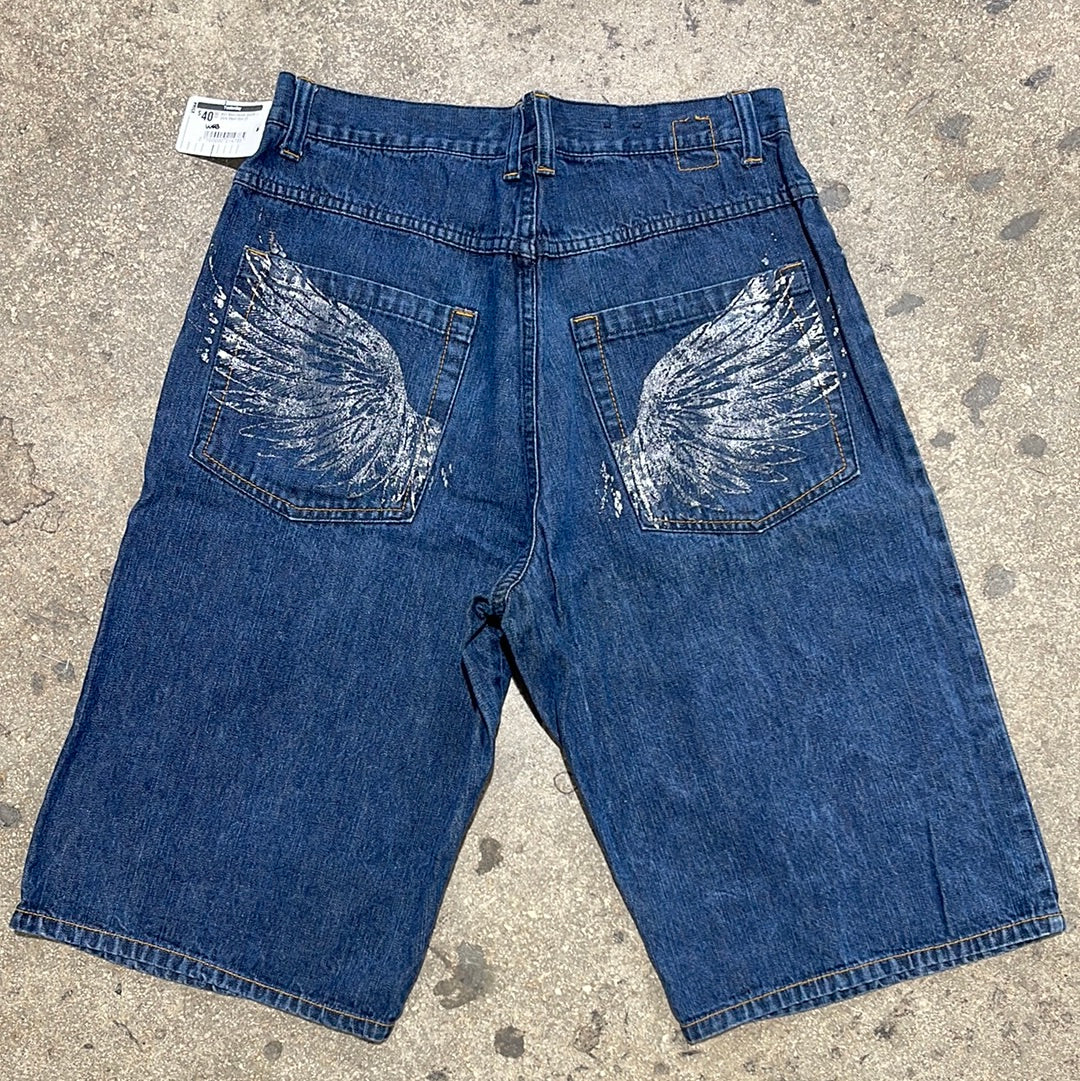 Karl Kani Denim Shorts - Dark Wash Size 32