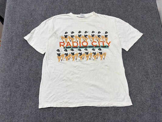1996 Radio City New York Tee - White Size XL