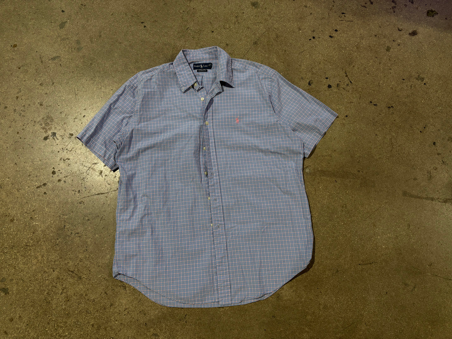 Polo Ralph Lauren Plaid Button up Shirt - Blue/Pink Size Large
