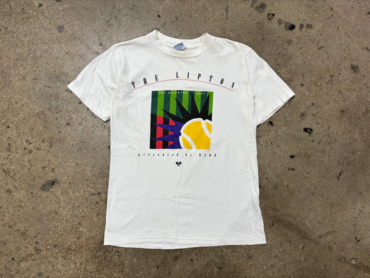 1997 The Lipton Key Biscayne Tennis Tee - White Size Medium