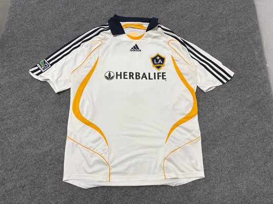 2007 LA Galaxy #23 Beckham Jersey - White Size Large