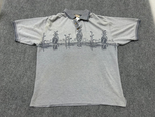Boca Classics Golf Polo Shirt - Grey Size Large