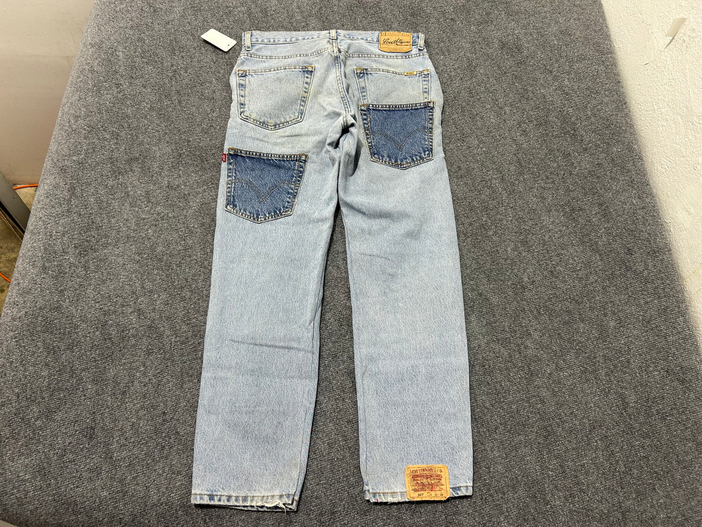 Reworked Levis Straus Jeans - Blue Size 33x30(con)