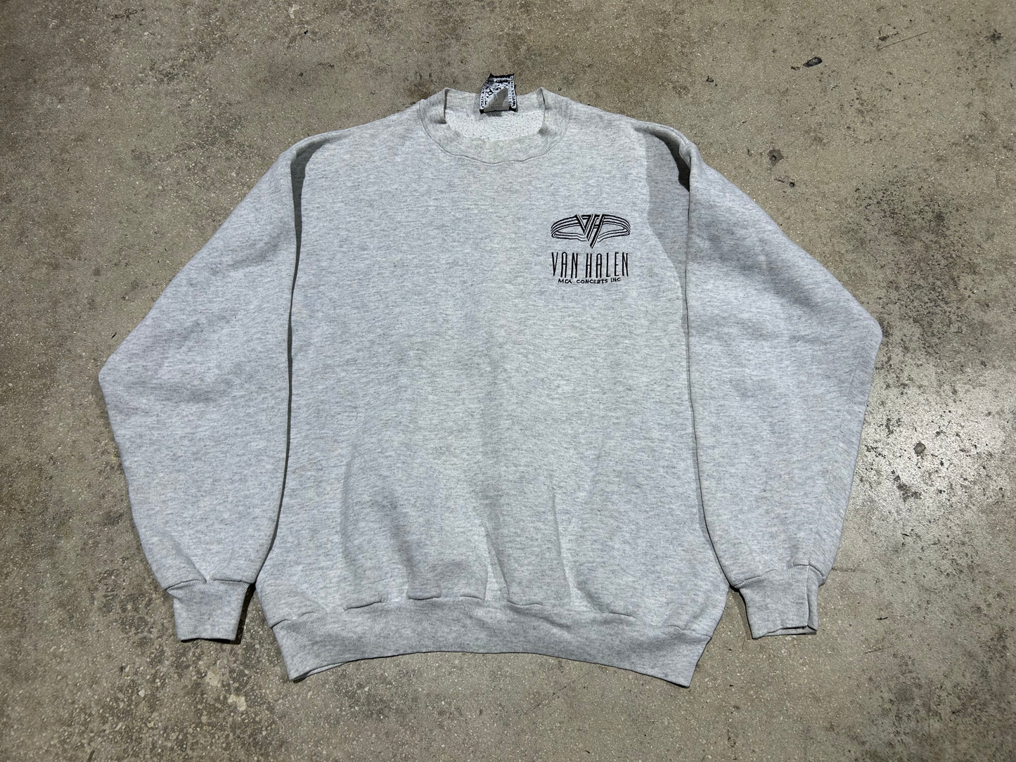 Van Halen Concert Crewneck - Gray Size Large (con)