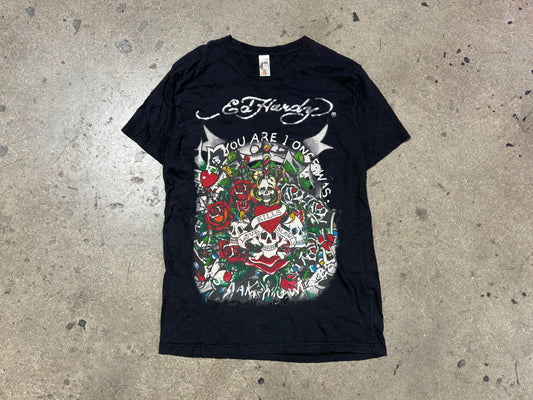 Ed Hardy Love's Embrace Tee - Black Size XL