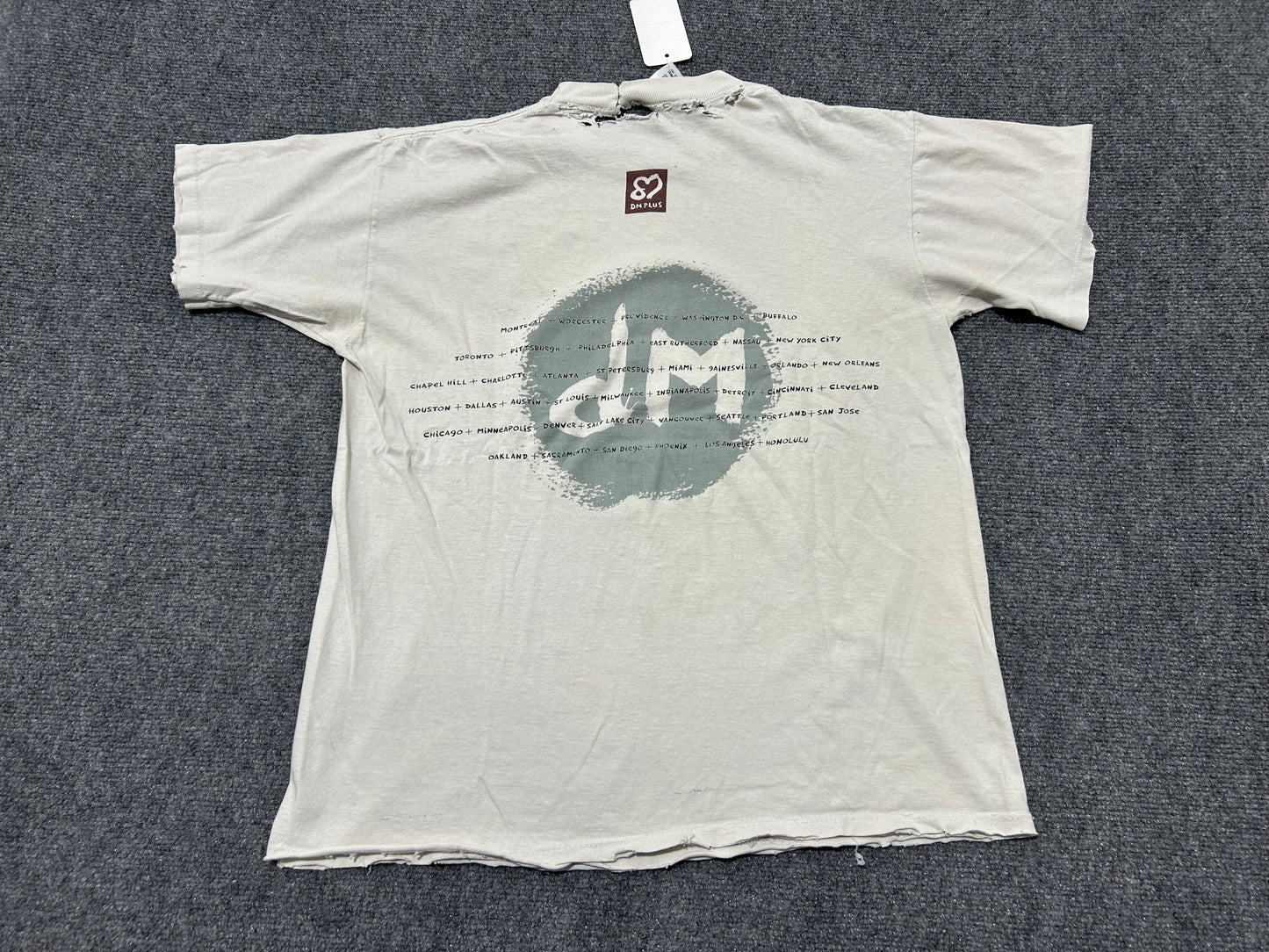 Thrashed Depech Mode Devotional Tour Tee - White Size Large