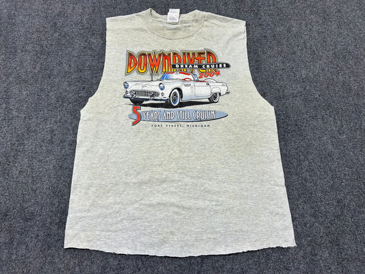 2004 Downdrived Dream Cruise Cutoff Tee - Gray Size Large (con)