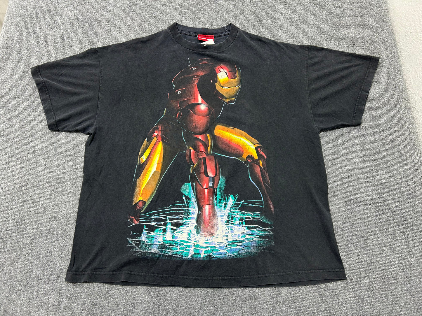 2008 Iron Man Punch Tee - Black Size XXL