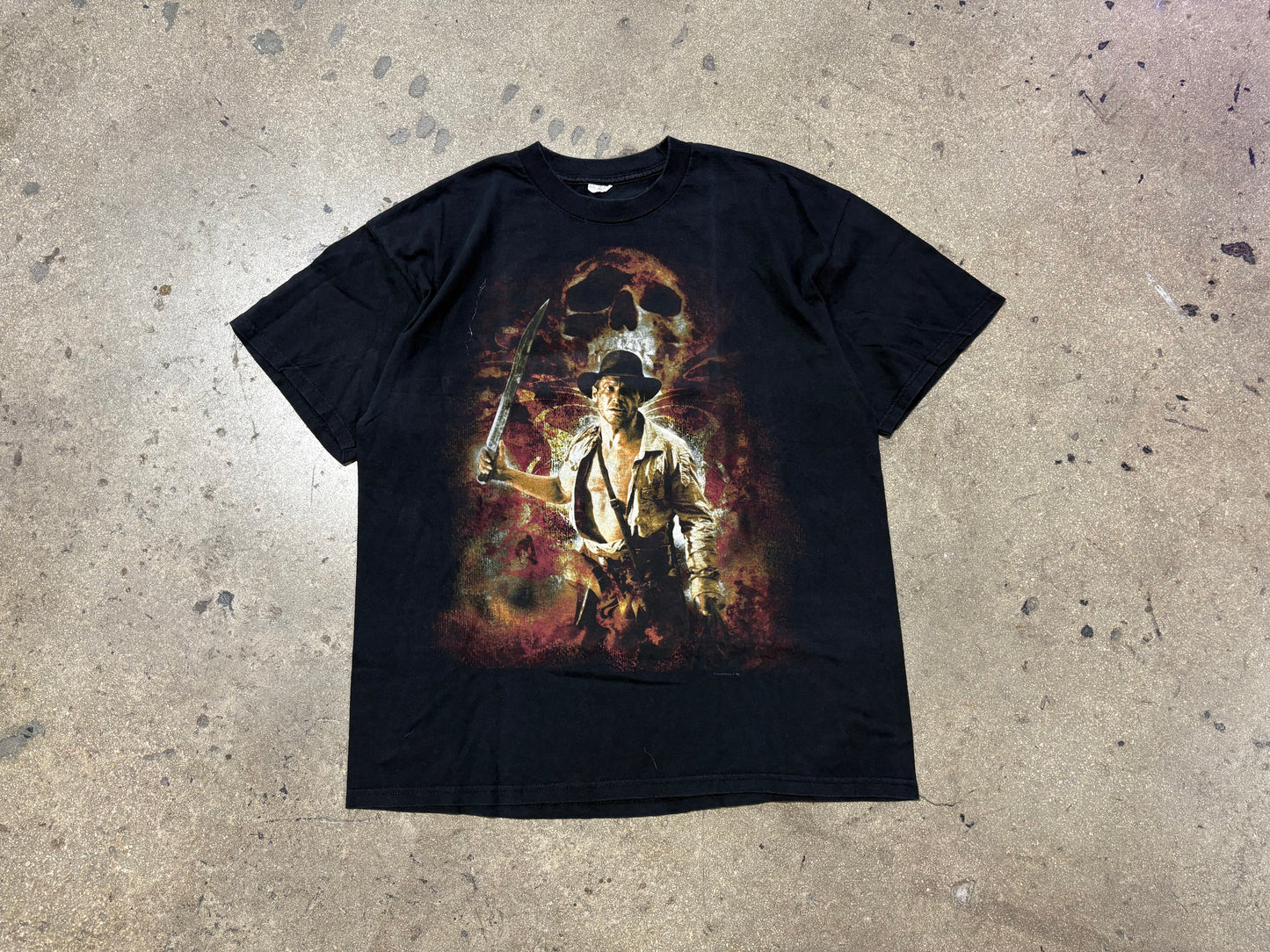 Indiana Jones Temple of Doom Tee - Black Size XL