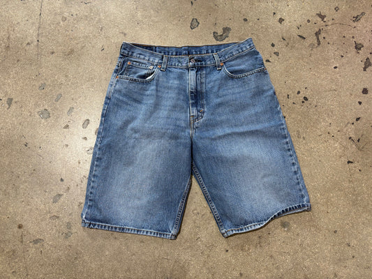 Levis 569 Denim Jean Shorts - Blue Size 36