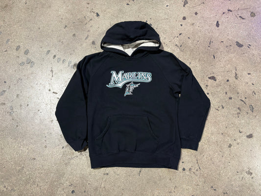Kid Florida Marlins Hoodie - Black Size Large