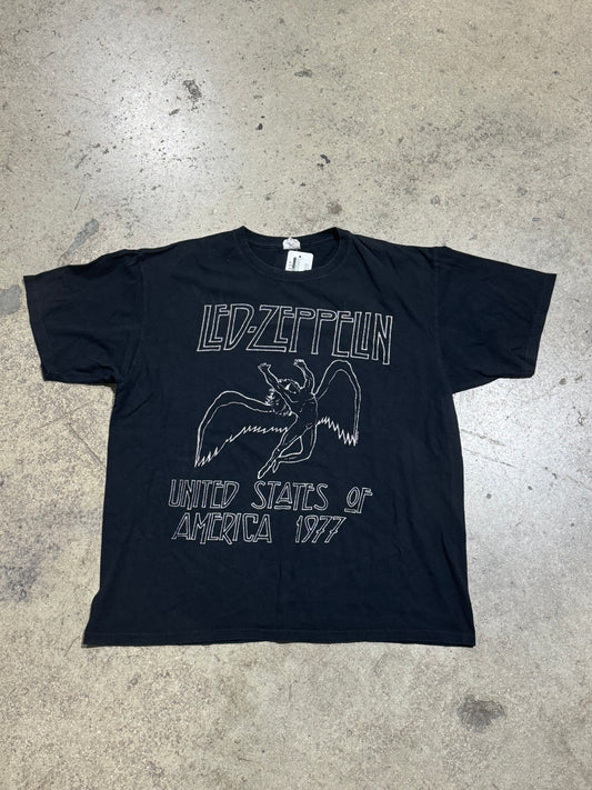 Led Zeppelin USA 1977 Tee - Black Size XL