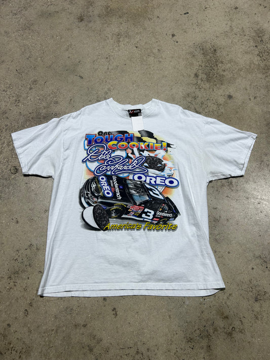 Dale Earnhardt Oreo Nascar Tee - White Size Large