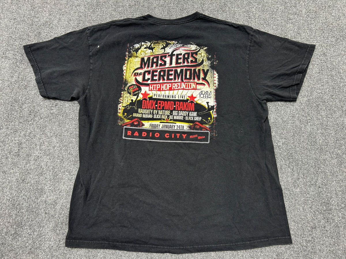 Master Of Ceremony Hip Hop Reunion Tee - Black Size XL