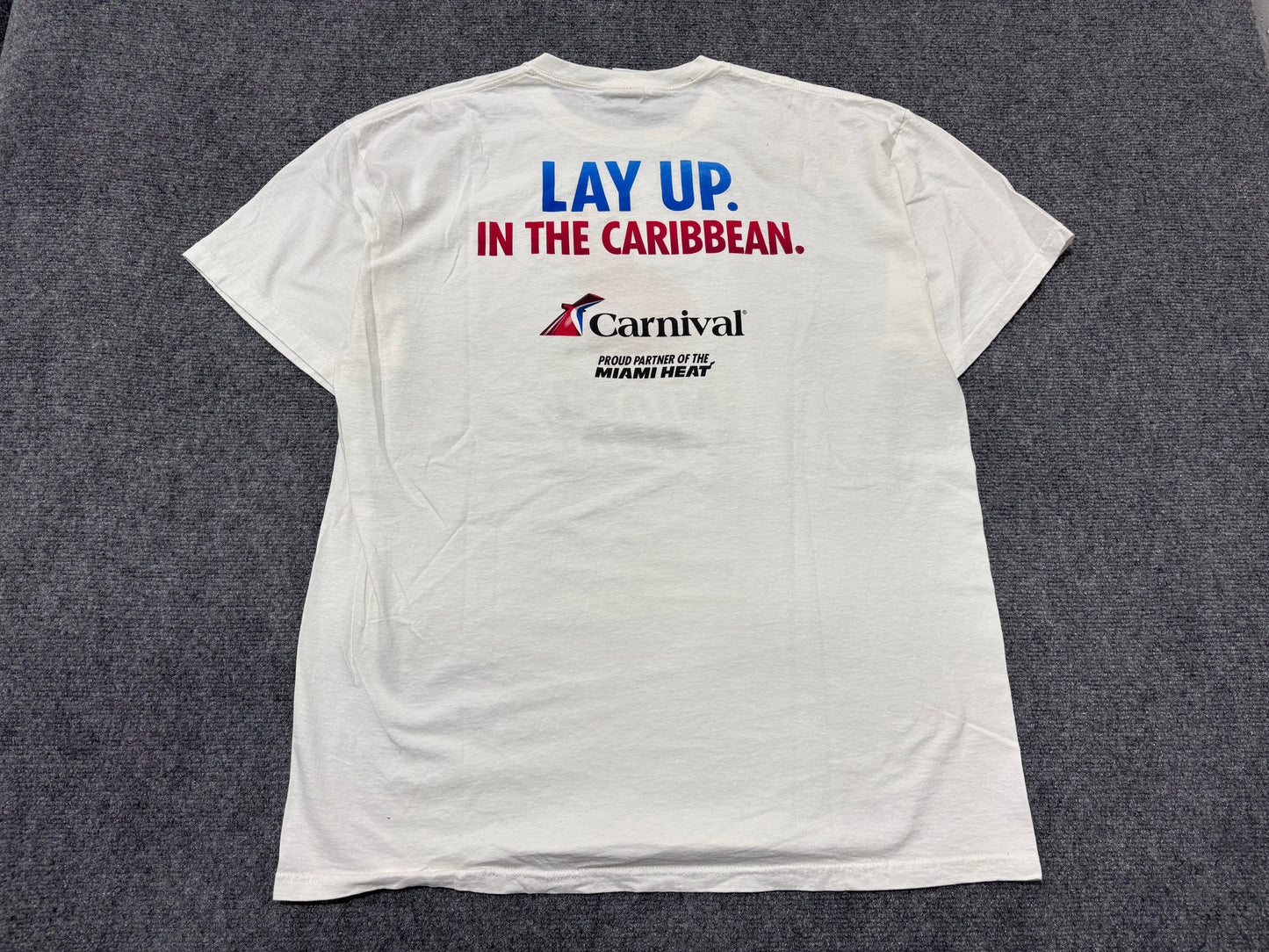 Miami Heat Lay Up Tee - White Size XL