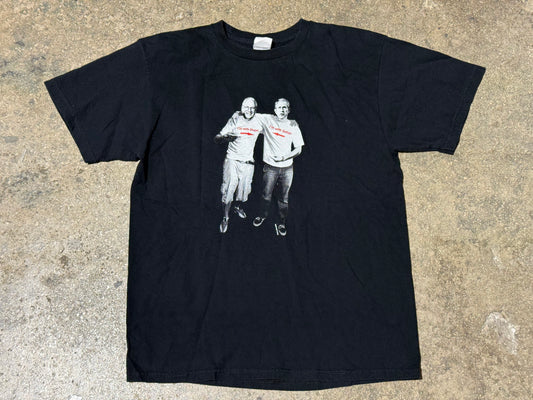 George Bush Im With Stupid Tee - Black Size Medium