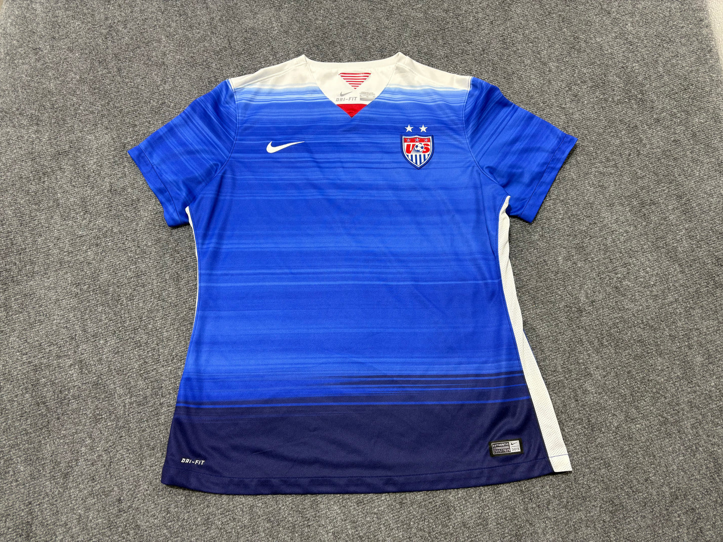 USA Womens Gradient Soccer Jersey - Blue Size XL