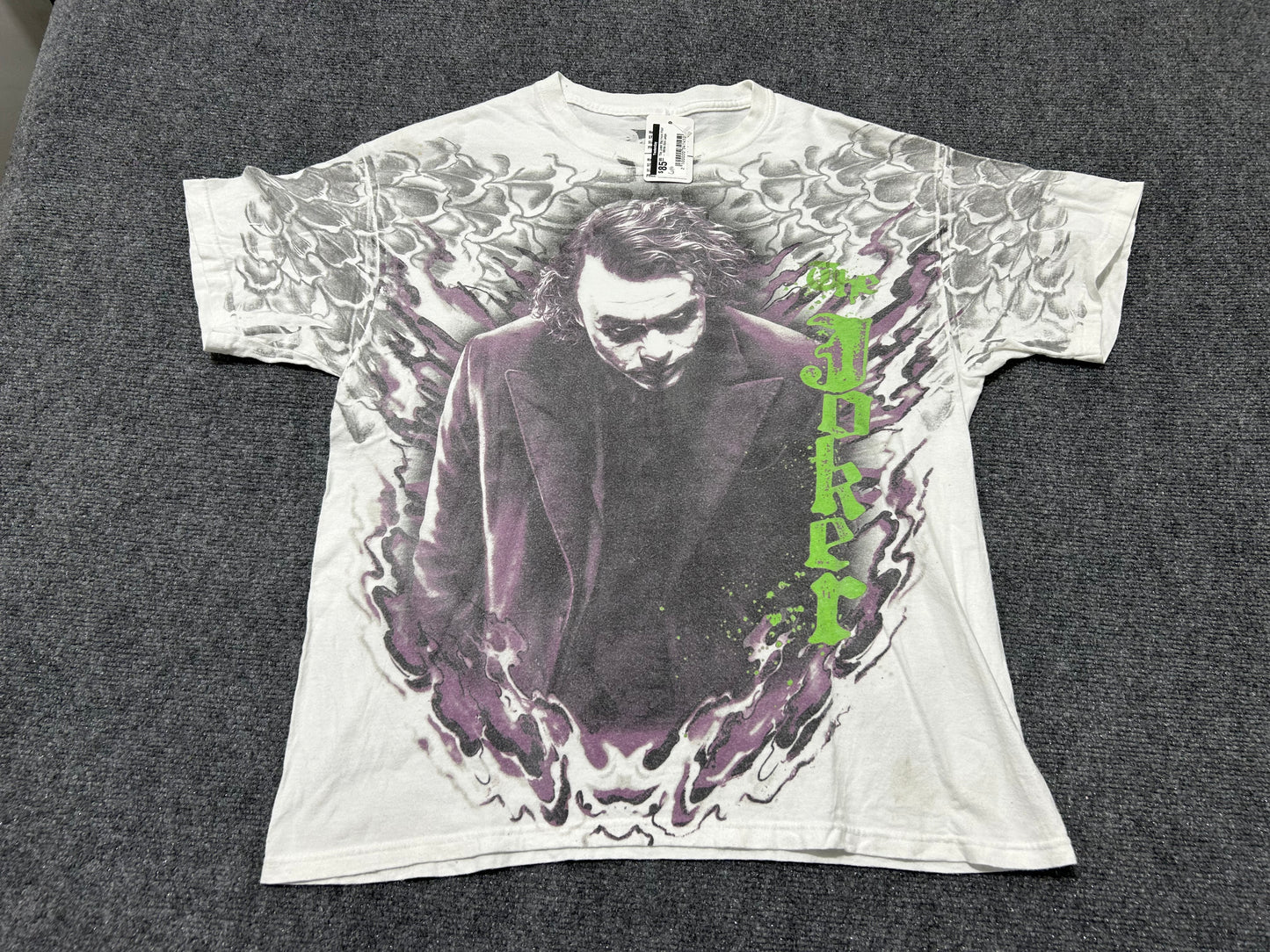 The Joker Big Front Print - White Size Large
