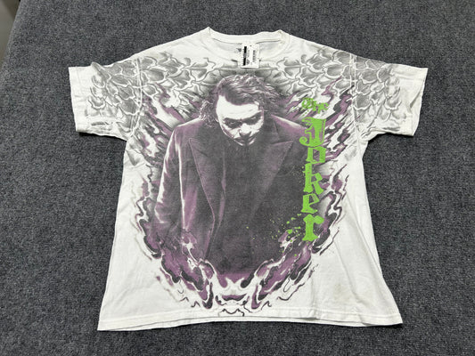 The Joker Big Front Print - White Size Large