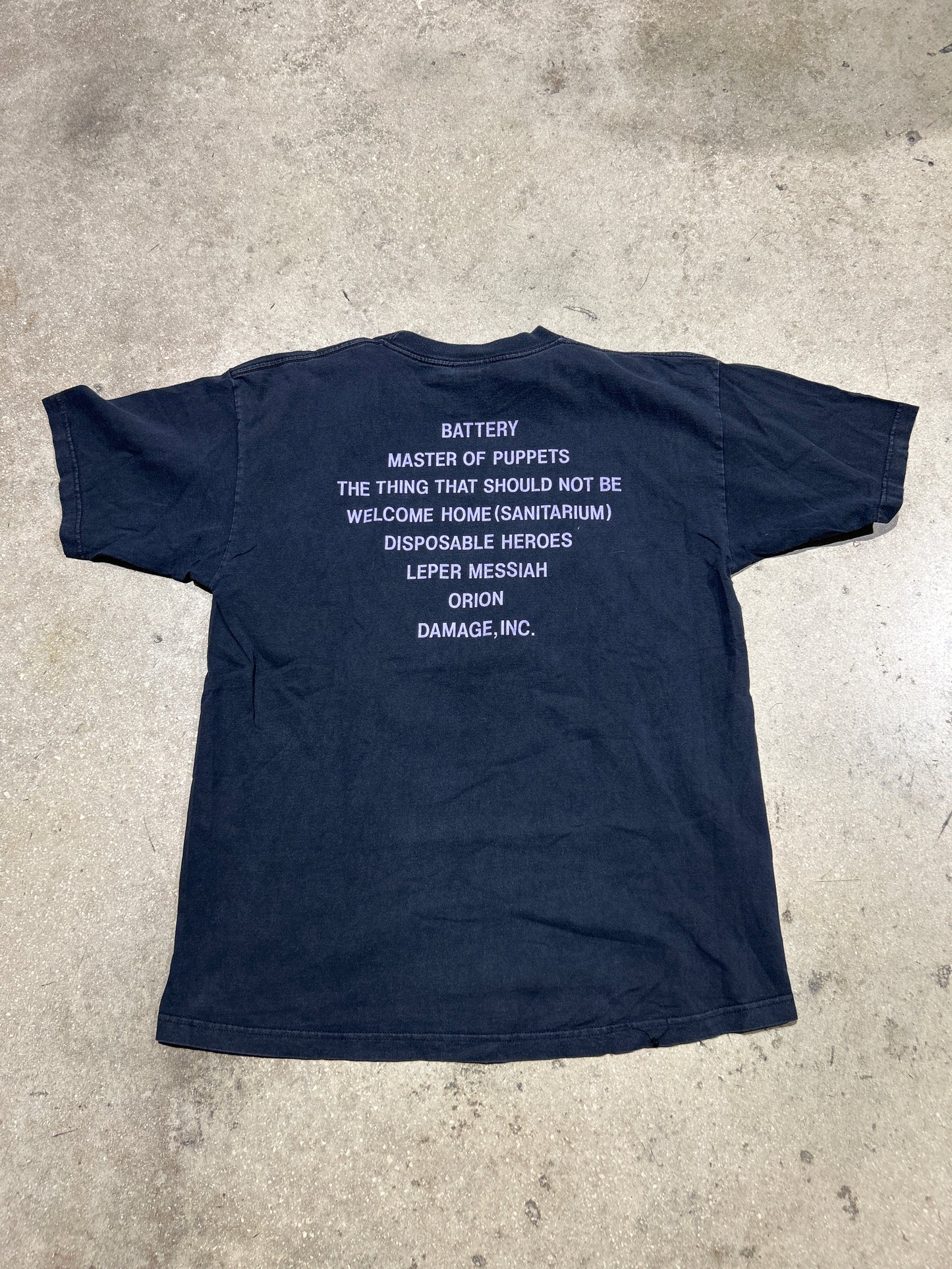 1994 Metallica Master Of Puppets Tee - Black Size XL