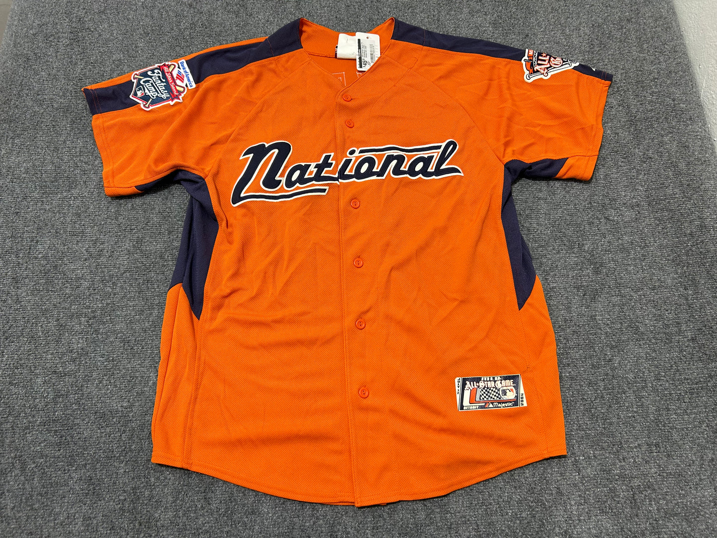 2005 Detroit Tigers #15 Deckelbaum Jersey - Orange Size Large