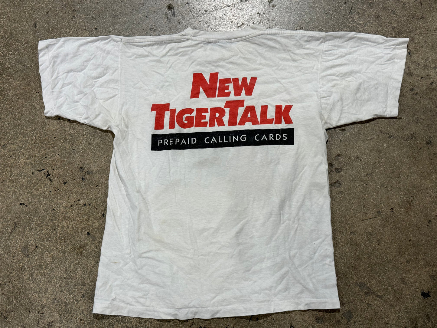 TigerTalk Tee - White Size Large