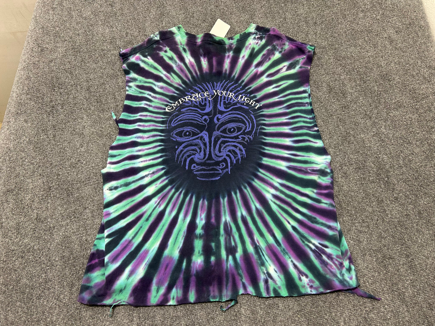 Cutoff Sleeveless Santana Embrace Your Light Tee - Tie Dye Size XXL