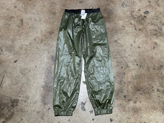 Juicy Couture Windbreaker Track Pants - Olive Size Small