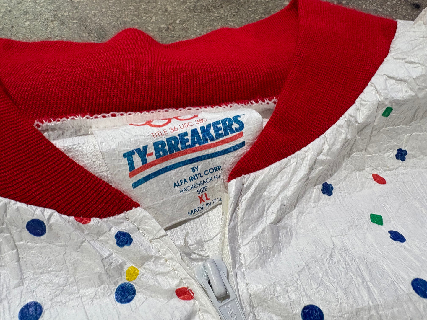 1988 USA Olympic Light Windbreaker Jacket - White Size XL