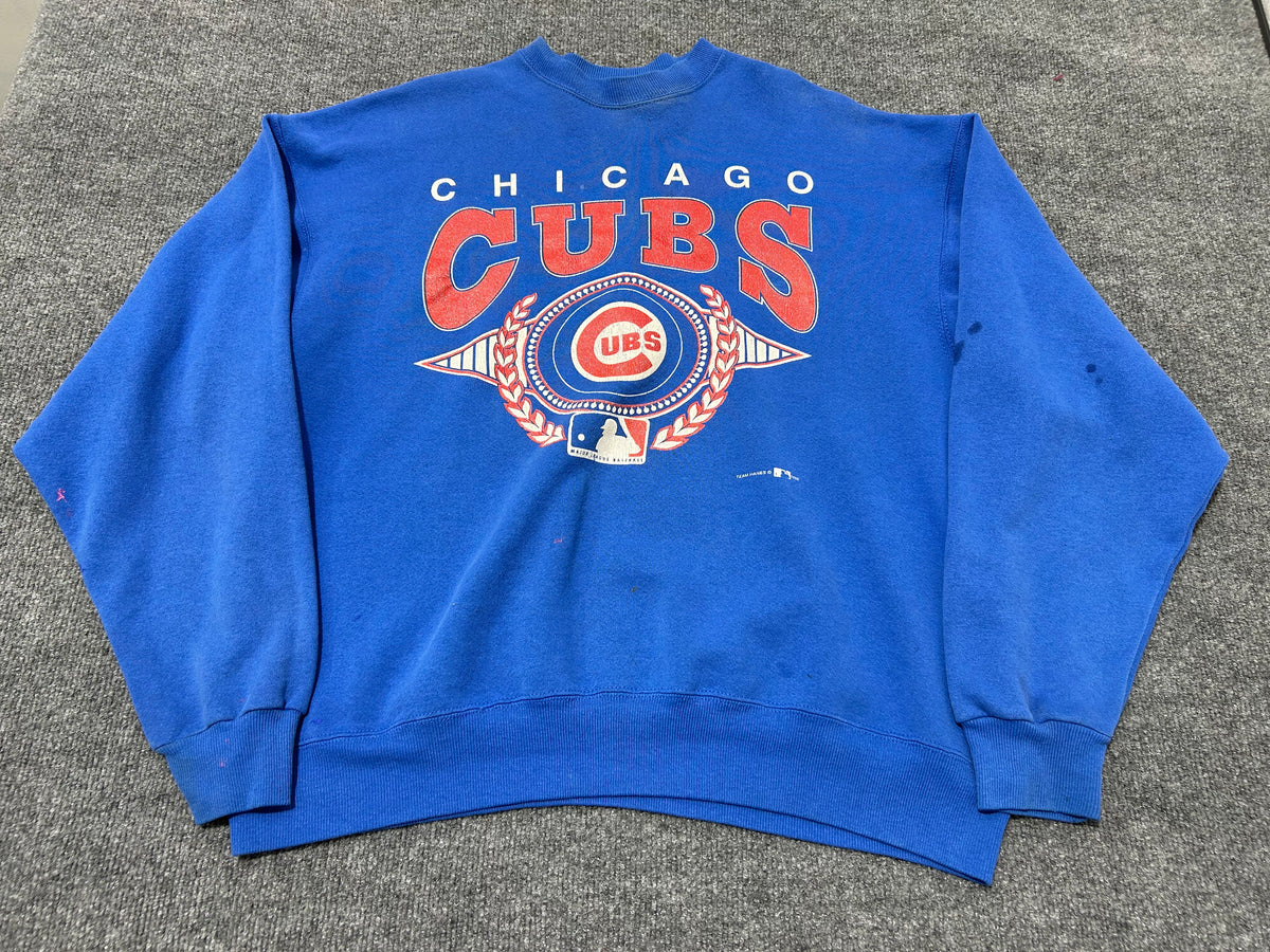 1993 Chicago Cubs Crewneck - Blue size XXL